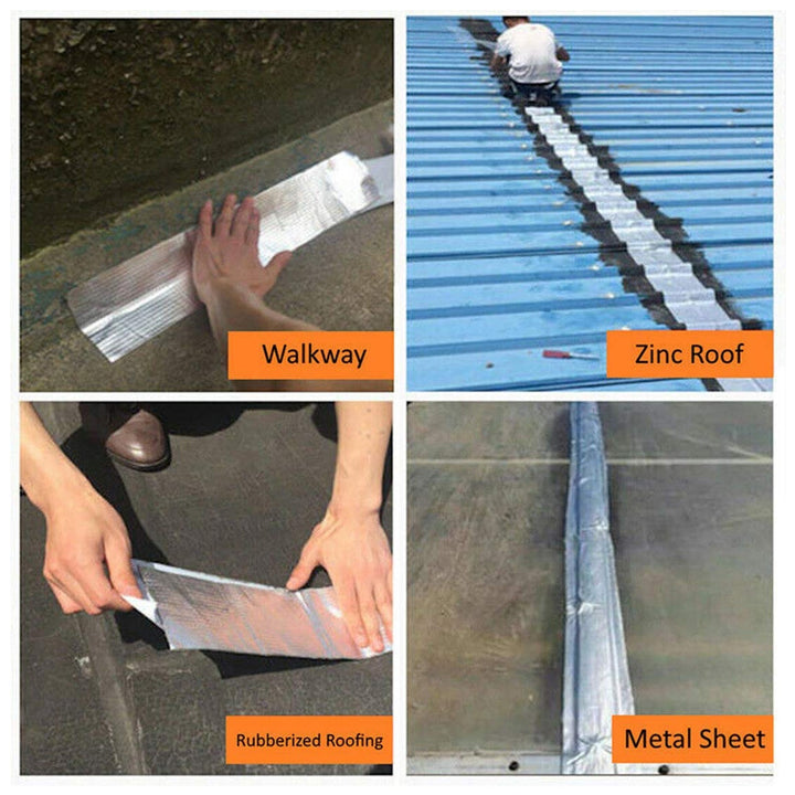 Self-Adhesive Insulation Resistant High Temperature Heat Reflective Aluminium Foil Duct Tape Roll (1 Pc 796 Gm) Your Brand
