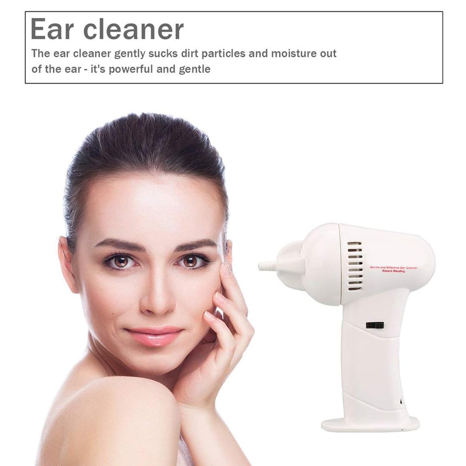 Vacuum Ear Cleaning System Clean Ears Care Removel Tool Earpick Cleaner Vacuum Removal Kit Safe Gentle Hygienic with 8 Silicon Cleaner Clips and Cleaning Brush Your Brand
