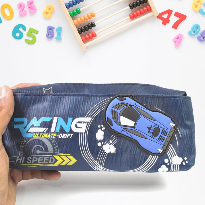 Pencil Pouch With Zipper, Students Pencil Case Large Capacity, Makeup Pouch, Stationery Bag (1 Pc / 2 Compartment) - TezCart