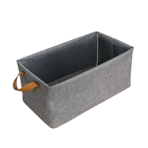 Cloth storage baskets, closet storage bins, Canvas Fabric Storage Basket for shelves, basket organizers for shelf, storage bins for clothes (48×27 Cm) Your Brand
