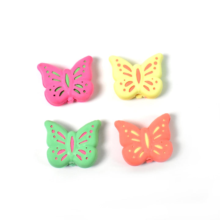 Butterfly Shape Eraser Rubber (1 Pc / Mix Colour & Design) - TezCart