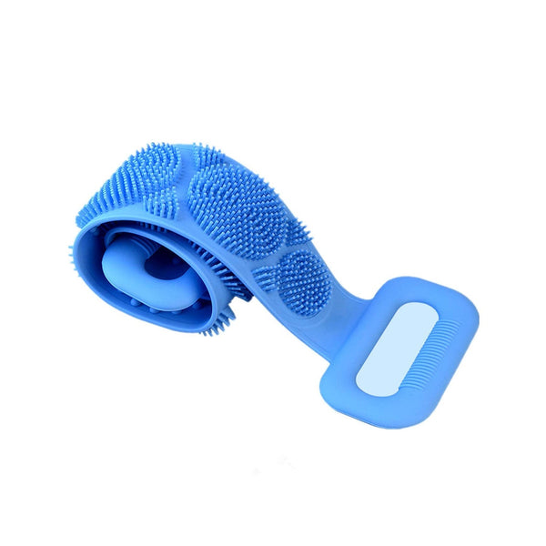 Silicone Body Back Scrubber Double Side Bathing Brush for Skin Deep Cleaning Your Brand