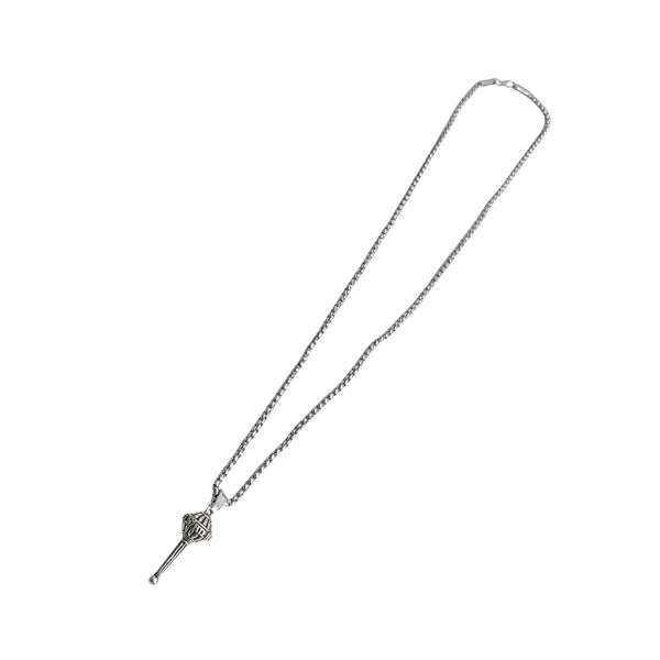 Silver Chain With Gada Pendant / Locket (1 Pc) Your Brand