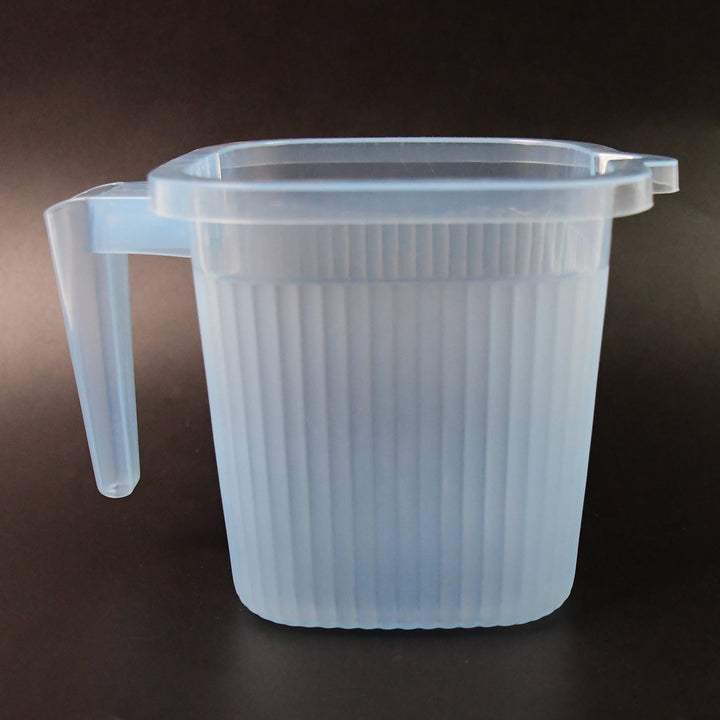 Plastic Square Transparent  Bath Water Mug (1 Pc / 1000 ML / Mix Color) - TezCart