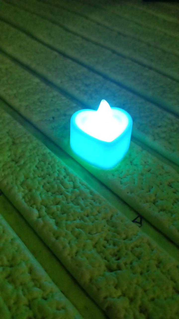 LED Tealights, Smokeless Plastic Decorative Candles (Pack Of 6 / Multicolor) - TezCart