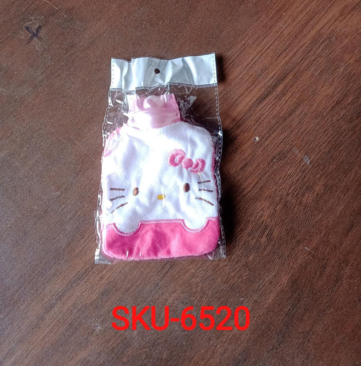 Pink Hello Kitty Small Hot Water Bag with Cover for Pain Relief Your Brand