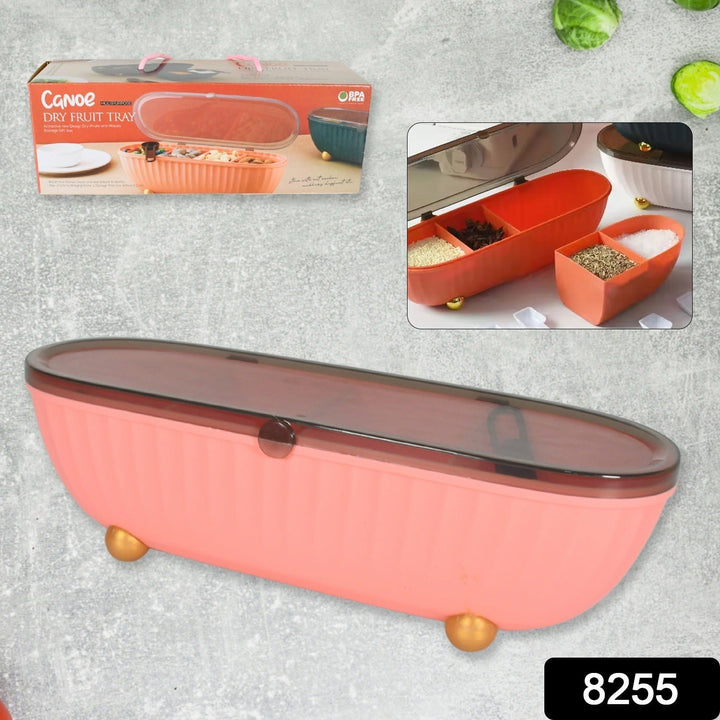 8255 Spice Bottle Spice Jar Durable Spice Seasoning Box, Jar Food Grade Spoon Seasoning Case for Kitchen / Dry fruit Tray (1 Pc) Your Brand