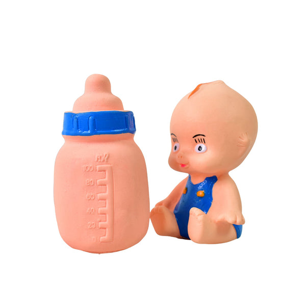Baby And Bottle Squeeze Chu Chu Fun Toy (2 Pcs) - TezCart