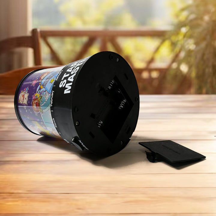 LED Projector Night Light – 3 Battery Lamps with Rotating Music, Ideal for Kids & Home Decor (1 Pc, Battery Not Included) Your Brand