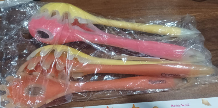 Multipurpose Silicone Spoon, Silicone Basting Spoon Non-Stick Kitchen Utensils Household Gadgets Heat-Resistant Non Stick Spoons Kitchen Cookware Items For Cooking and Baking (6 Pcs Set) Your Brand