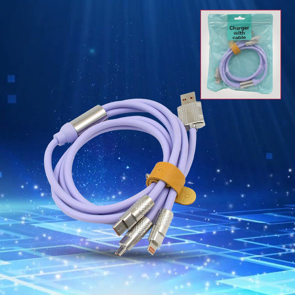 3 in 1 Multi Super Fast Charging Cable (1 Pc) - TezCart