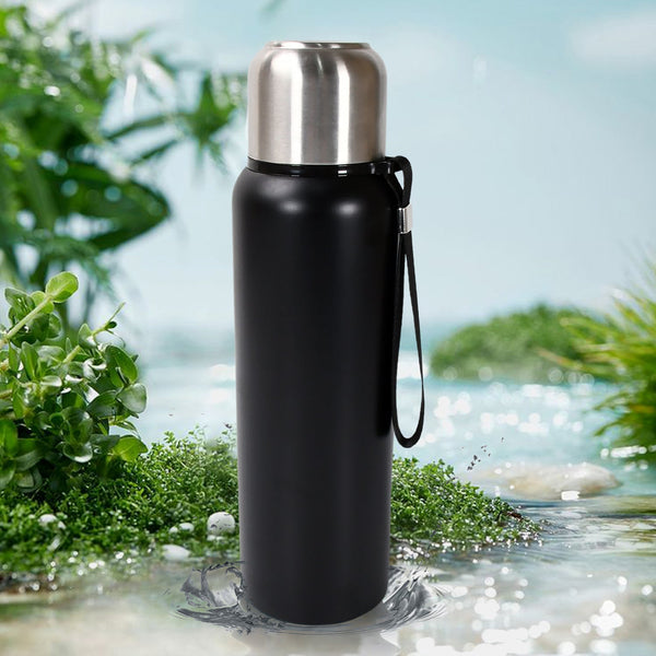 Stainless Steel Water Bottle, Fridge Water Bottle, Stainless Steel Water Bottle Leak Proof, Rust Proof, Cold & Hot Thermos steel Bottle| Leak Proof | Office Bottle | Gym | Home | Kitchen | Hiking | Trekking | Travel Bottle (800ML) Your Brand