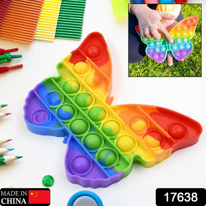 Pop Fidget Toy Push Pop Bubble Fidget Sensory Toy for Kids and Adults Fidget Popper Stress Reliever Sensory Fidget Poppers (Butterfly & Car Shape / 1 Pc) Your Brand