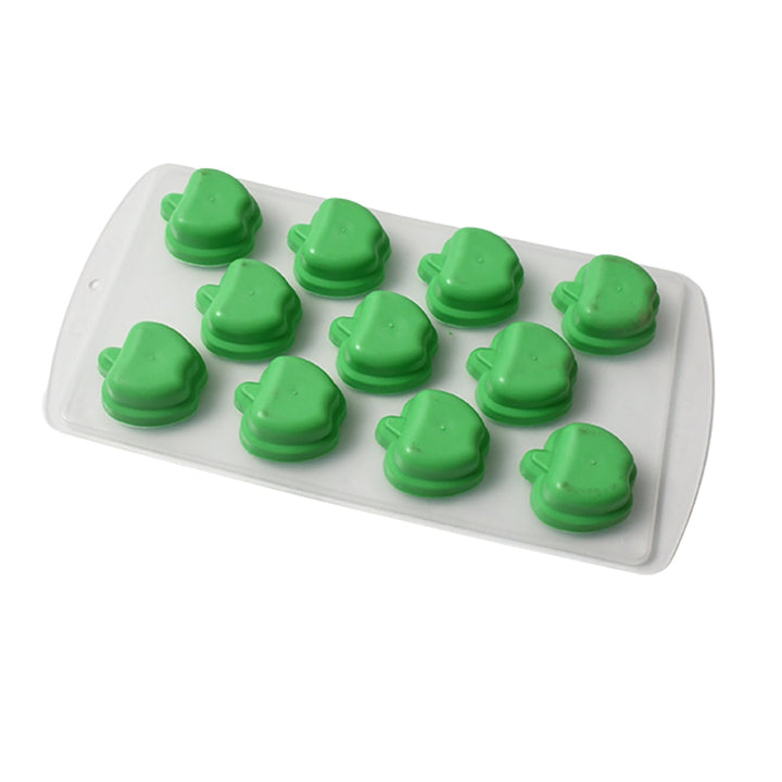 Silicone Mold Ice Cube Tray Creative Sweet Multi Type Ice Tray , Ice Cube Trays Multi Fruit Shape Ice Tray (1 Pc) Your Brand