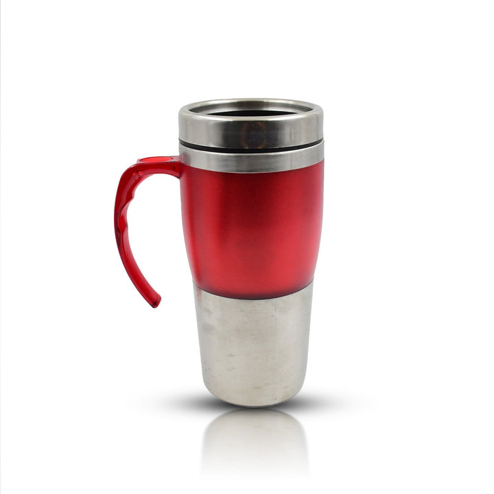 High Quality Stainless Steel Vacuum Glass Insulated Glass Coffee Cups Double Walled Travel Mug, Car Coffee Mug (With Lid & Handle / 1 Pc) Your Brand