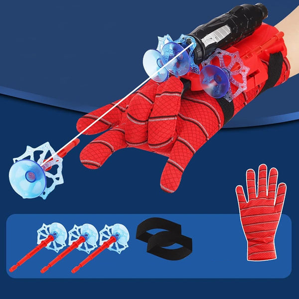 Web Shooter Toy for Kids Fans, Launcher Wrist Gloves Toys For Kids, Boys Superhero Gloves Role-Play Toy Cosplay, Sticky Wall Soft Bomb Funny Children's Educational Toys Your Brand