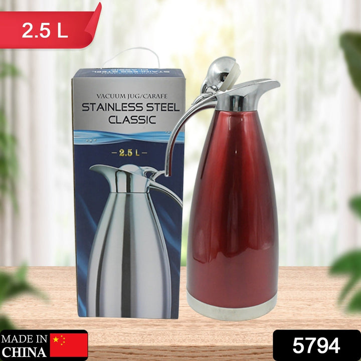 Vacuum Insulated Kettle Jug (Stainless Steel): 2.5L Sizes Your Brand