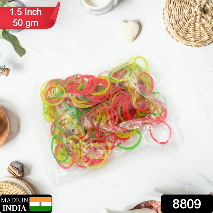 RUBBER BAND FOR OFFICE/HOME AND KITCHEN ACCESSORIES ITEM PRODUCTS, ELASTIC RUBBER BANDS, FLEXIBLE REUSABLE NYLON ELASTIC UNBREAKABLE, FOR STATIONERY, SCHOOL MULTICOLOR Your Brand