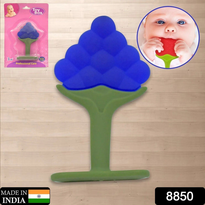 Baby Silicone Teether (1 Pc): Food Grade, Non-Toxic, Teething Relief (3 Months+) Your Brand