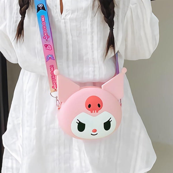 Cute Cartoon Girls' Backpack, Shoulder Bag /  Purse, Portable, Mini Silicone Handbag Girls, Children's Bag/Purse for Girls Women, Gift Girls Bag Accessories (1 Pc Mix Color ) Your Brand