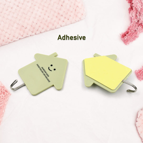 Multipurpose Strong Hook Self-Adhesive hooks for wall Heavy Plastic Hook, Sticky Hook Household For Home, Decorative Hooks, Bathroom & All Type Wall Use Hook, Suitable for Bathroom, Kitchen, Office Your Brand