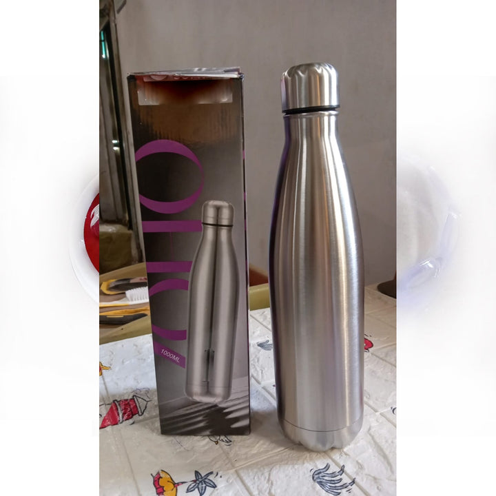 Stainless Steel Water Bottle, Fridge Water Bottle (1000 ml) - TezCart