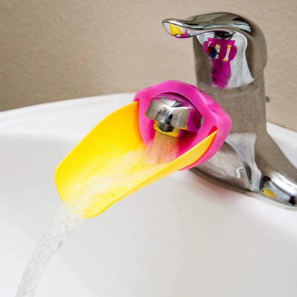 Faucet Extender | Easy Use for Hand Washing for Kids, Toddlers, Babies and Children |  Silicone Sink  Handle Extender | Fun Hand-Washing Solution | Cute Duck Mouth Design Wash Helper Bathroom Sink for Babies and Children (1 Pc) Your Brand