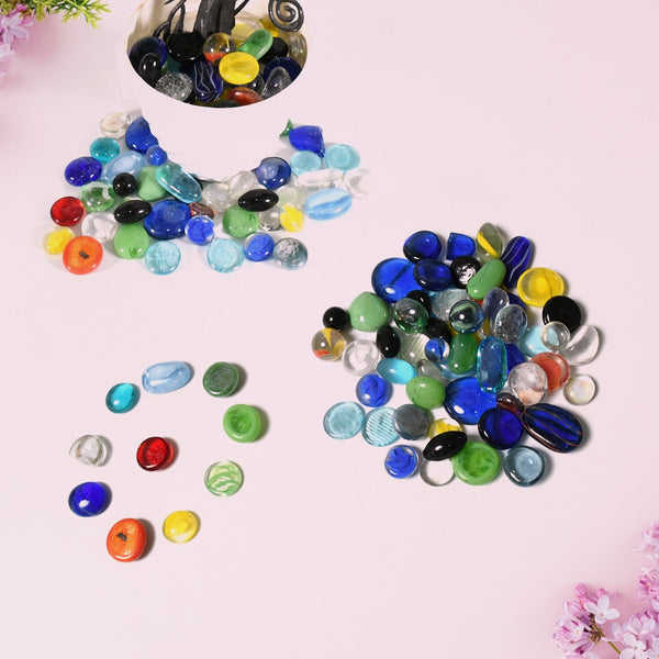 Multi-Color Decorative Stone for Garden / Lawn / Aquarium Fish Tank Gravel / Flower Pots Decoration Pebbles for Fish Bowl & All Purpose Attractive Stone Set Your Brand