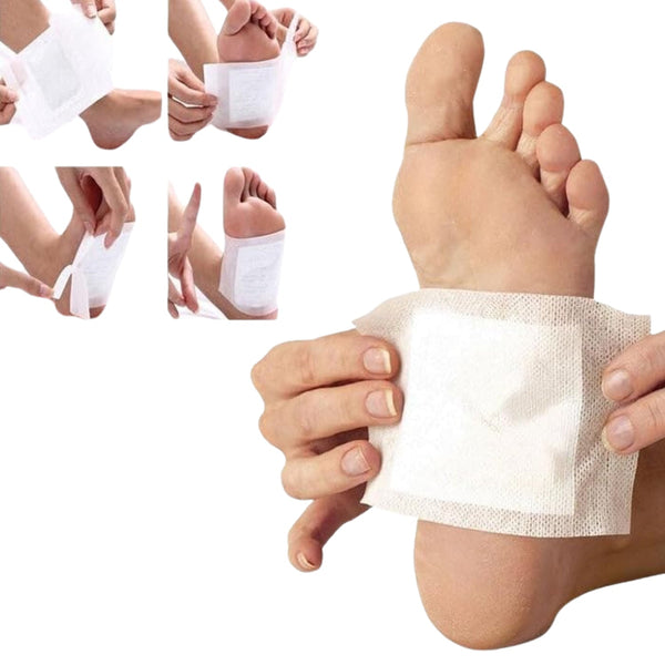 kinoki Cleansing Detox Foot Pads, Ginger & salt Foot Patch -10pcs (Free Size, White) Your Brand