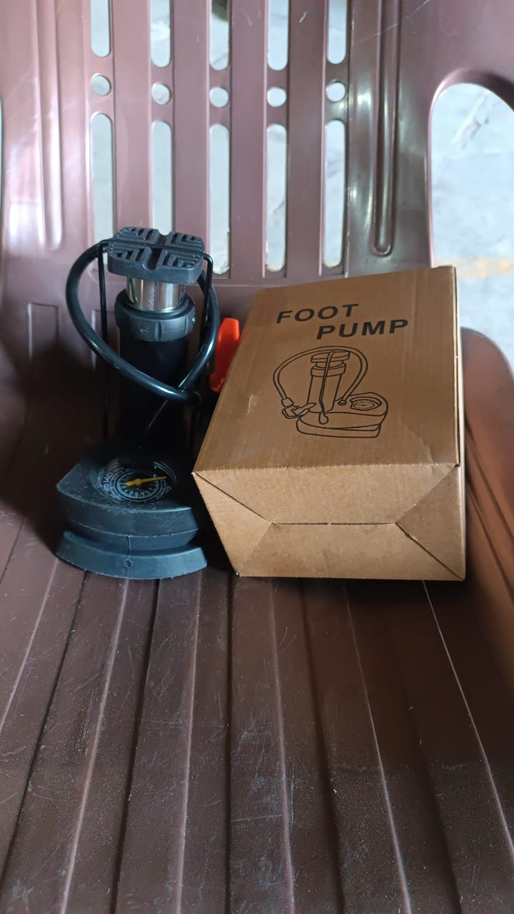Portable Mini Bike Pump / Cycle Pump Foot (1 Pc) - TezCart