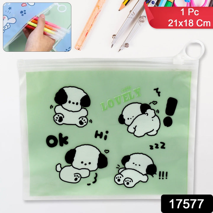 Reusable Multipurpose Pouch Pen Stationary Case Travel, Boys & Girls Pouch with Zip for Travel, School, Stationary (1 Pc/ Mix Design) Your Brand