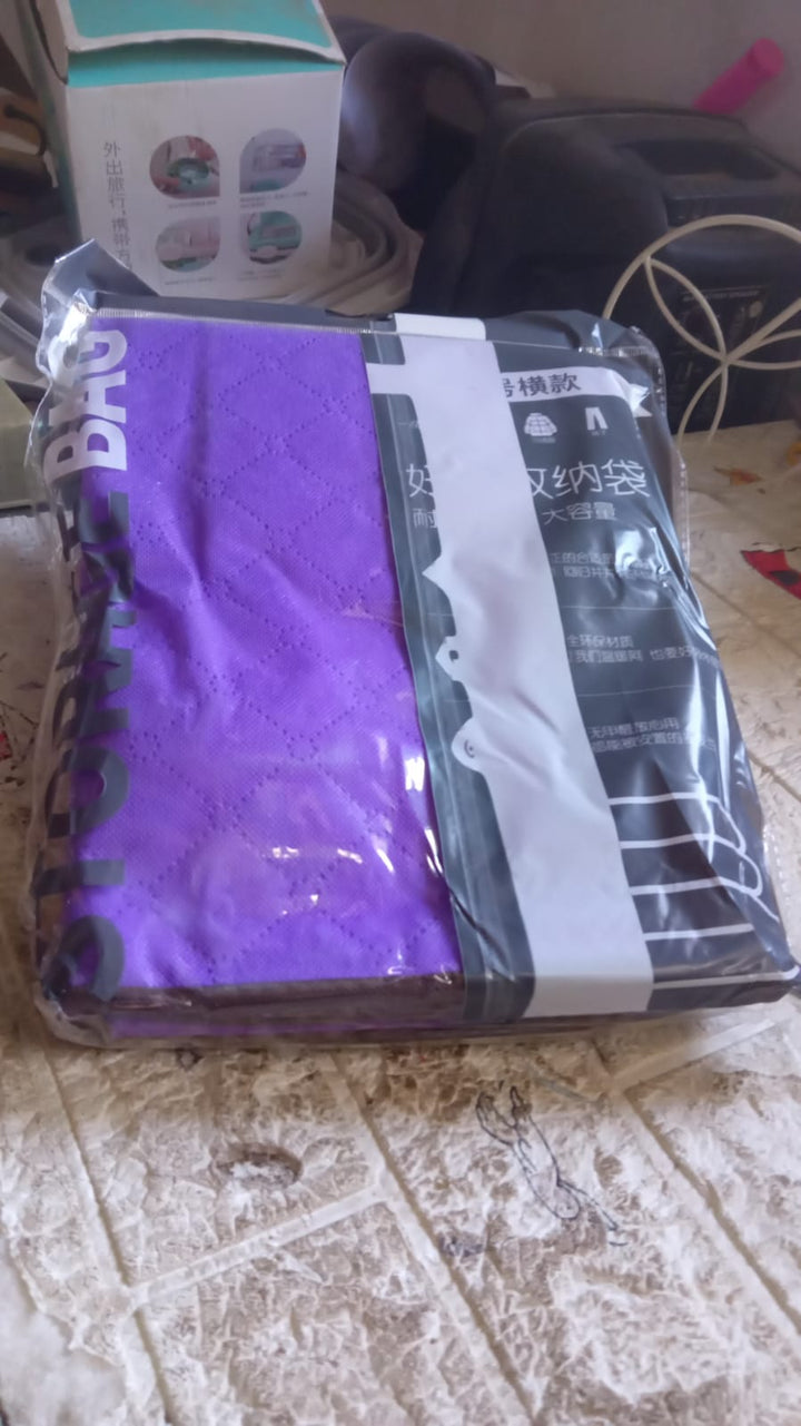 Clothing storage bag with zipper, non-woven storage bag for storing the clothes and sarees. - TezCart