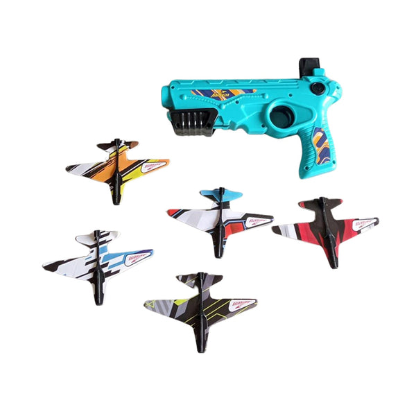 Airplane Launcher Toy with Foam Planes, 5-Pack Your Brand