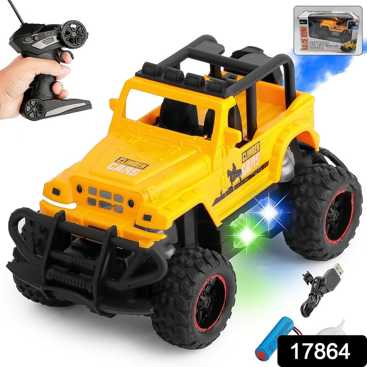 Mist Spray Race Car Toy Off Road Speed Car With Smoke (Water Sprayer Mist With Light) High Strength Climbing Power & Smoke Effect (Color May Vary), Kids Your Brand