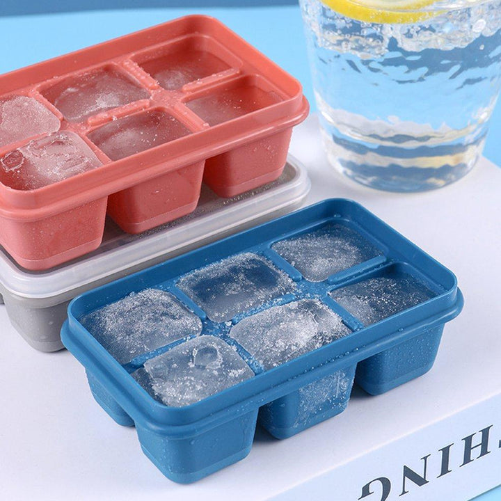 6 Grid Silicone Ice Tray used in all kinds of places like household kitchens for making ice from water and various things and all. Your Brand