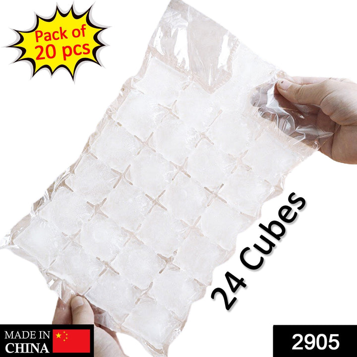 Disposable Ice Cube Bags, Stackable Easy Release Ice Cube Mold Trays Self-Seal Freezing Maker,Cold Ice Pack Cooler Bag for Cocktail Food Wine Your Brand