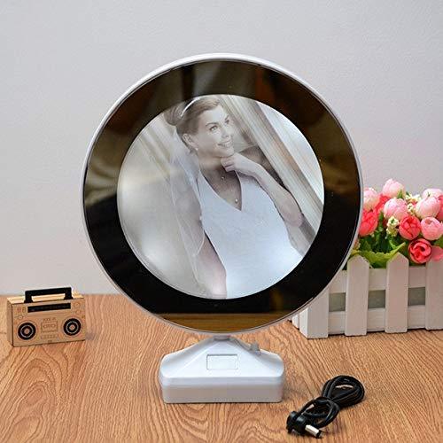 Plastic 2 in 1 Mirror Come Photo Frame with Led Light Your Brand