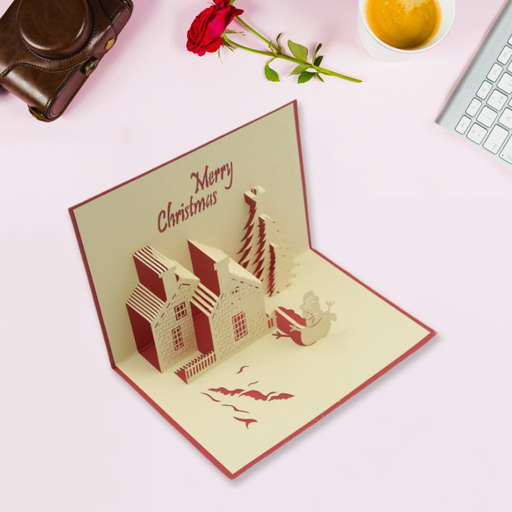 3D Paper Wish Card High Quality Paper Card All Design Card Good Wishing Card  (Birthday , Valentine , love , Christmas Card) (1Pc ) - TezCart