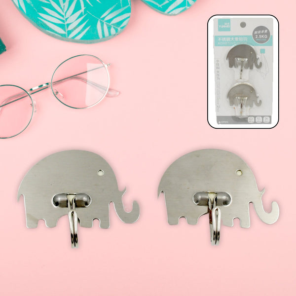 Strong Self-Adhesive Hooks (2 Pc): Heavy Duty, Waterproof, All-Purpose Your Brand