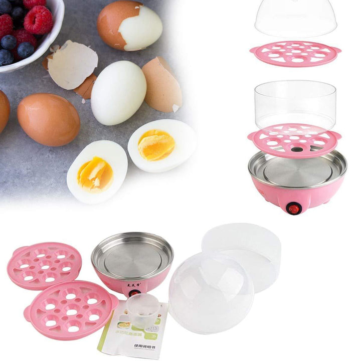 Egg Boiler / Poacher / Cooker / Electric Steamer (2 Layer) - TezCart
