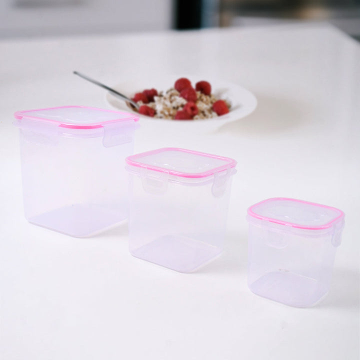 Kitchen Storage Container Set Of 3 Pcs (1500, 1000, 500 ML) your brand