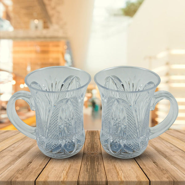 Flashing Cup LED Water Sensor Light up Cup with Handle for Home Kitchen Fun Luminous Water Cup, Party / Birthday / Nightclub / Christmas / Disco Entertainment Cup (2 Pcs Set) Your Brand