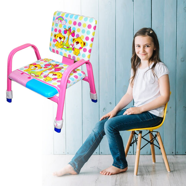 Cartoon Baby Chair Strong Steel Cushion & Comfortable Baby Chair High Quality Chair (1 Pc) Your Brand