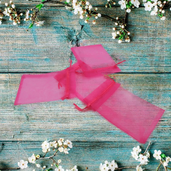 Organza Gift Bags Small Mesh Bags Drawstring Gift Bags Christmas Drawstring Organza Gift Bags, Wedding Party Festival Gift Bags (50 Pcs Set) Your Brand