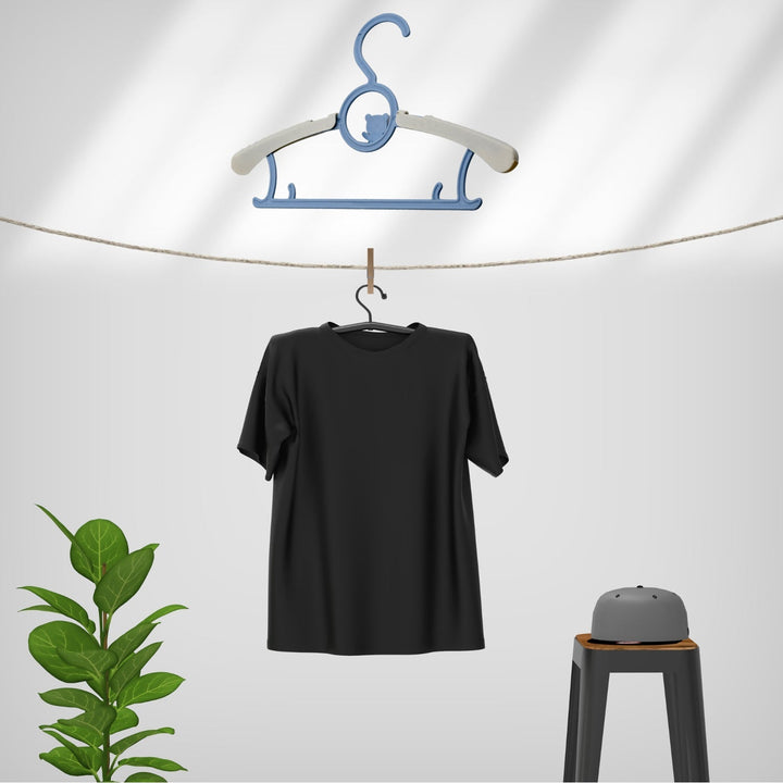 Large Dress Hanger Plastic Adjustable Child, Plastic Hangers Space Saving Lightweight Hangers, for Clothes, Coat, Shirt, Closet Cloth Hangers Ideal (5pc) Your Brand