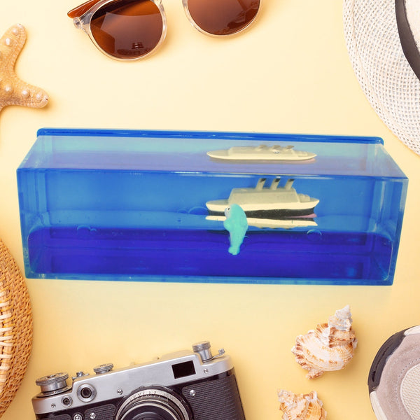Car Interior Dashboard Decoration Floating Water Cruiser Ship Iceberg Ornament Car Interior Decoration for Birthday Gifts, Home Decor Suitable for Home Show Car Decoration, Gifts, Desk or Paperweight Your Brand