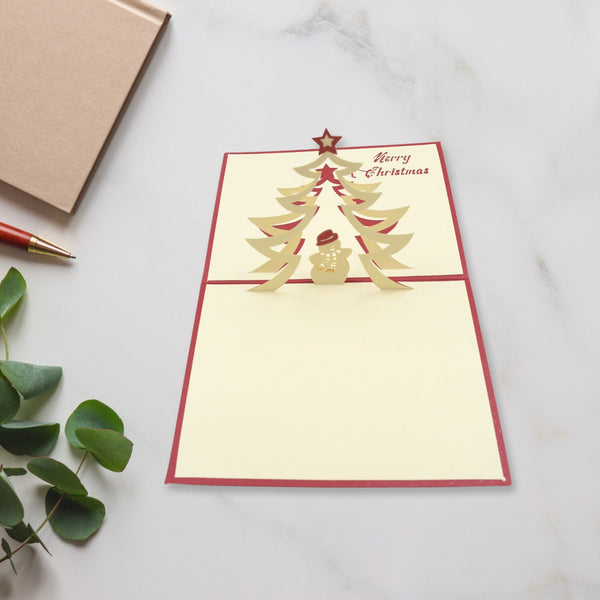 Unique 3D Pop-Up Wishing Card (Christmas): 1 Pc Your Brand