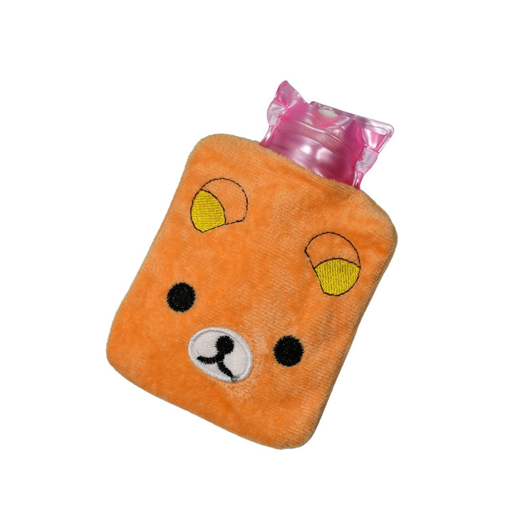Warm Hug from a Panda: Orange Panda Hot Water Bottle for Pain Relief - TezCart