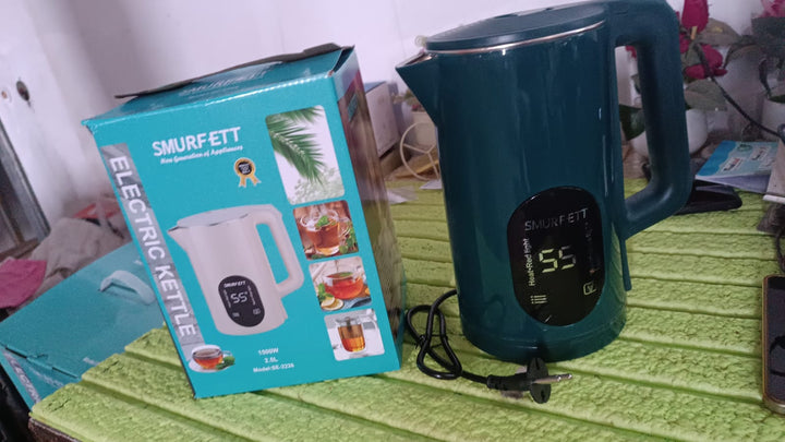 Temperature display electric kettle 55 degrees constant temperature electric kettle  (1500W, 2.5 Ltr. / 1 Pc) - TezCart