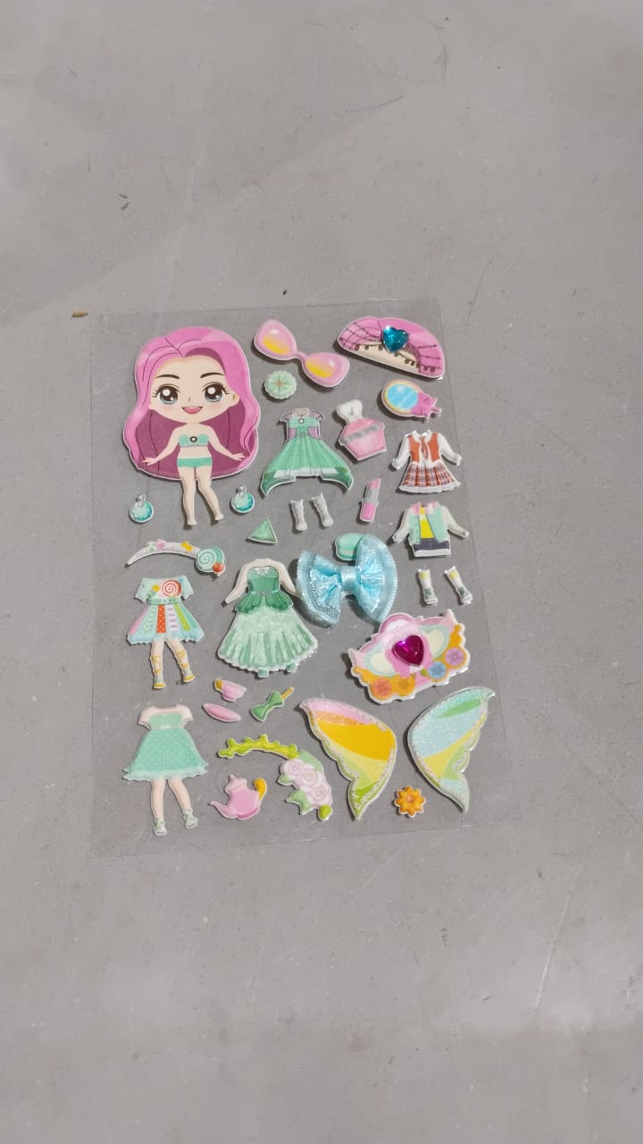 Multipurpose Adhesive 3D Stickers (1 Sheet /15×10 Cm) - TezCart